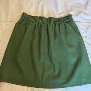 J. Crew Green Mini Skirt Size 8